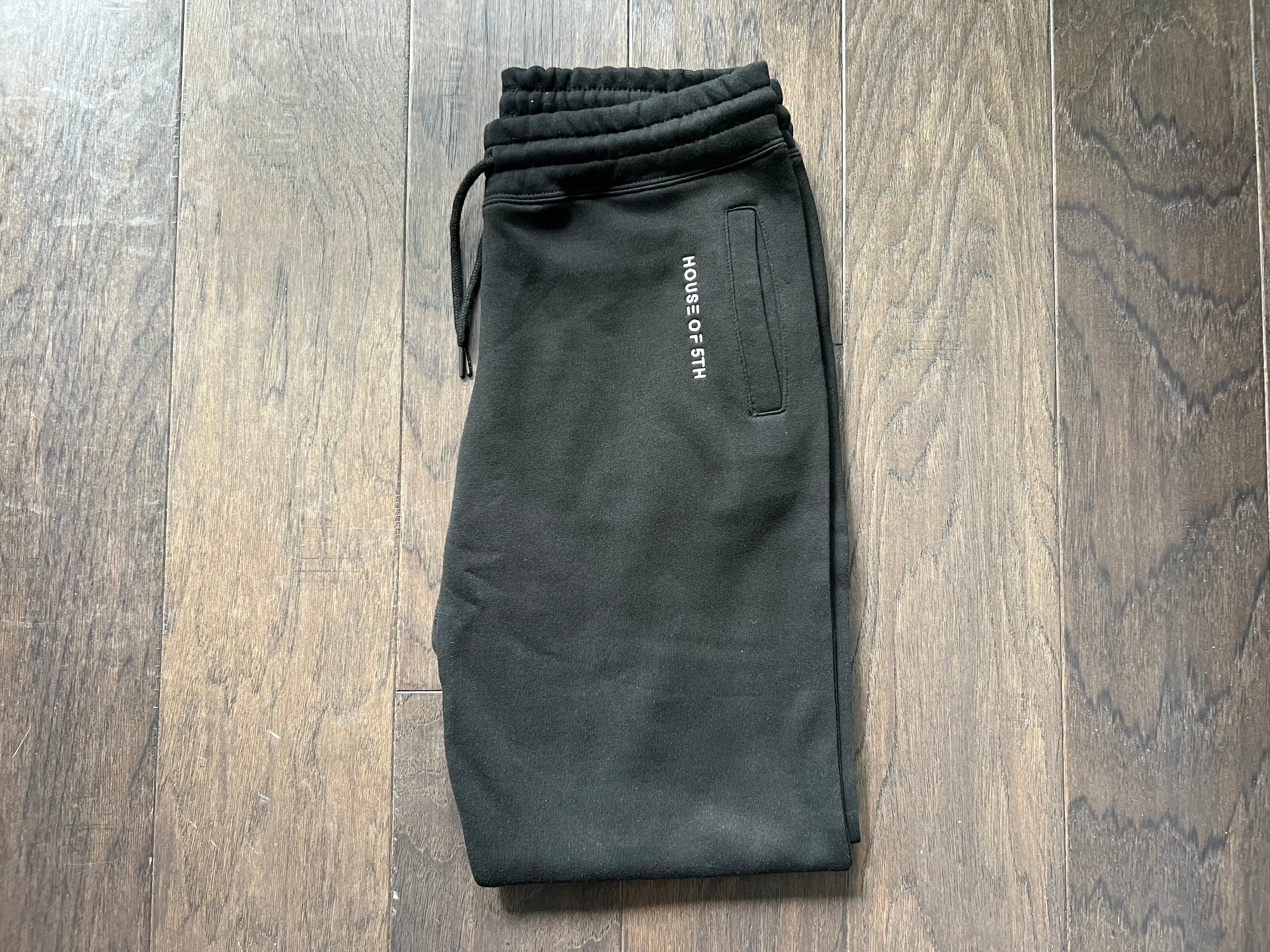 House of 5th Luxe Unisex Joggers - Black Edition