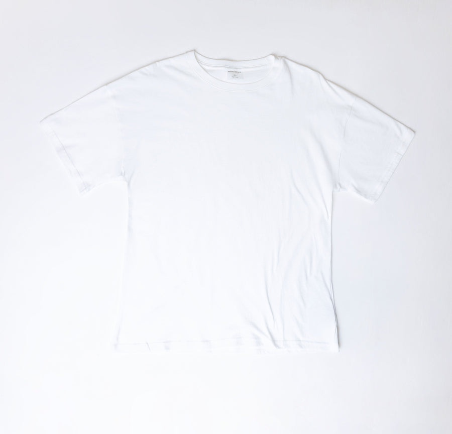 White Boxy Premium Cotton Unisex Shirt - Wholesale